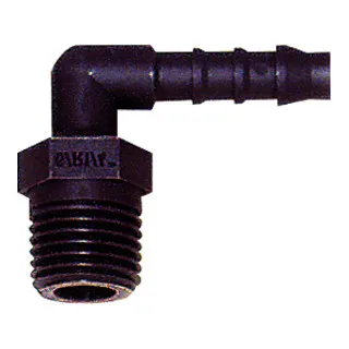 Riegler Winkel-Einschraubstutzen, R 3/4 a., für Schlauch LW 19 mm, PA 6