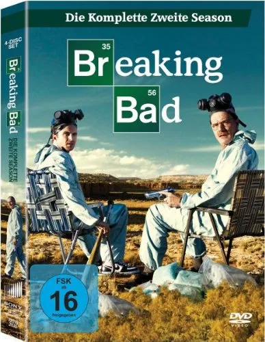 Breaking Bad - Die komplette zweite Season (2 Digipaks im Schuber) [4 DVDs] - Filme, spannende Fortsetzung der Kultserie mit packenden Charakteren und fesselnder Handlung, freigegeben ab 16 Jahren.