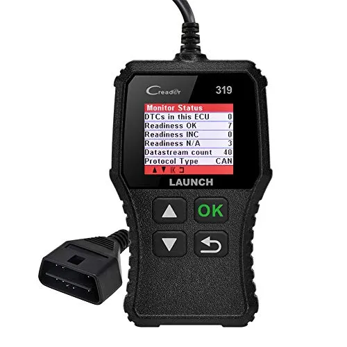 Launch CR319 Auto-Diagnose-Scanner OBD2/EOBD/Can, zum Lesen und Löschen von Motorfehler-Codes, EVAP-Tester und O2-Sensor, mit Codedefinitionssuche, geeignet für Anfänger