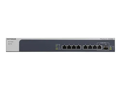 NETGEAR XS508M - 8-Port 10Gb Multi-Gigabit LAN Switch mit ProSAFE Lifetime-Garantie, flüsterleise und energieeffizient für optimale Netzwerkleistung