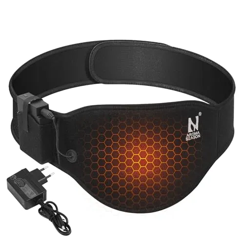 AROMA SEASON Wärmegürtel | 6h Akku für Bauch, Rücken & Lenden