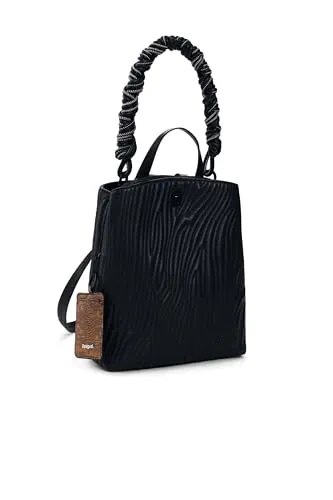Damen Mini Rucksack Schwarz mit abnehmbaren Riemen