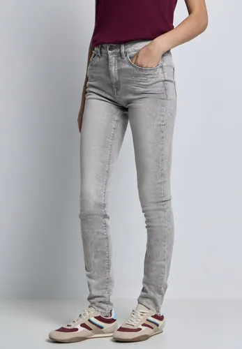Damen Skinny-fit-Jeans STREET ONE STUDIO, Gr. 34, light grau