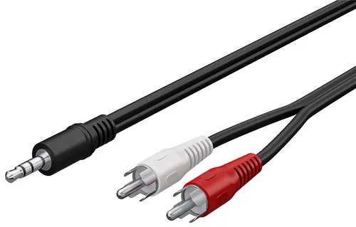 80x Goobay 50195 Audio Adapterkabel AUX, 3,5 mm Klinke zu Stereo Cinch-Stecker,