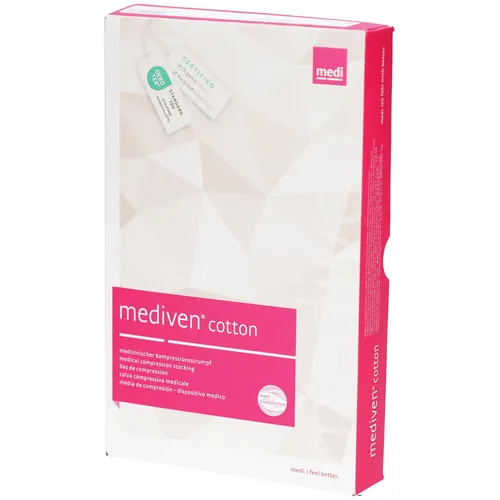 medi mediven cotton Kompressionsstrümpfe mit thermoregulierender bio Baumwolle