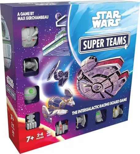 Asmodee Star Wars: Super Teams, Renn-Brettspiel, ab 7 Jahren, 2-4 Spieler, 30 Minuten Spieldauer