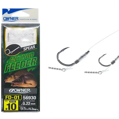 Owner Method Feeder Haken (50188) mit Speer - Angelhaken - Gr. 8
