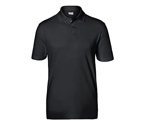 KÜBLER Workwear KÜBLER Arbeitspolo schwarz, Größe L, Herren-Arbeitspolo aus Mischgewebe, elastisches Arbeitspolo