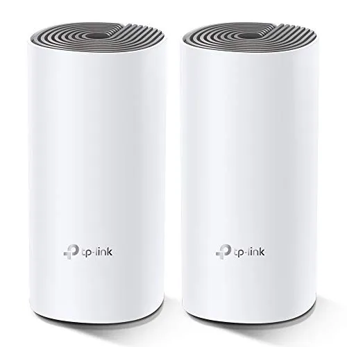 TP-Link Deco E4 (2-Pack) Bi-Bande (2,4 GHz / 5 GHz) Wi-Fi 5 (802.11ac) Blanc, Gris Interne