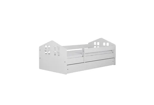 Raumhirsch Furniture Kinderbett 80x160 cm, Weiß mit Schublade - Modernes Kinderbett 80/160cm in Weiß mit praktischer Schublade – ideal für jedes Kinderzimmer! Hochwertige Materialien sorgen für Komfort und Sicherheit, während das ansprechende Design sich perfekt in moderne Wohnstile einfügt.