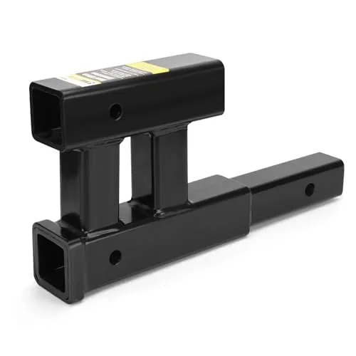 MaxxHaul 70070-1800 kg, 5 cm Anhängerkupplungsadapter, Verlängerung mit doppelter Kupplung, 25-30 cm, mit 15 cm Erhöhung oder Absenkung