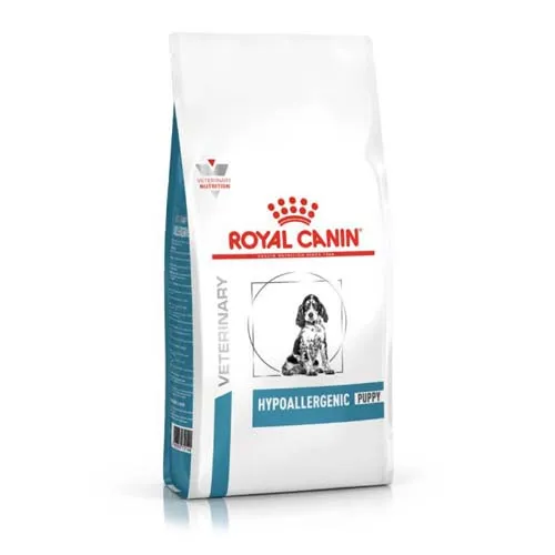 Royal Canin Veterinary Hypoallergenic Puppy 1,5 kg - Hundefutter für Welpen mit hypoallergenen, hydrolysierten Proteinen zur Unterstützung bei Nährstoffintoleranzen und optimalem Wachstum.
