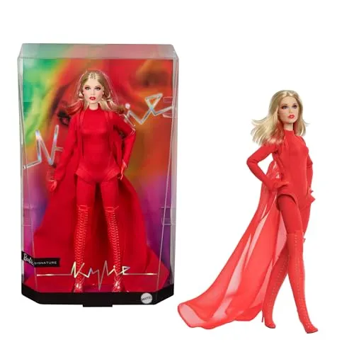 Barbie Signature-Puppe Kylie Minogue im roten Bodysuit von Barbie