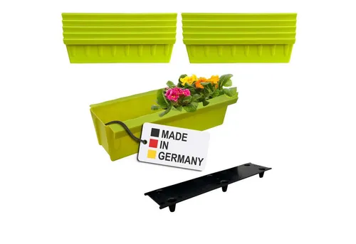 BURI Blumenkästen-Einsätze für Europaletten 10er Set in gelb von BURI