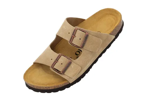 Palado Pantoletten Herren Korfu Premium Leather - Bequeme Sandalen aus hochwertigem Leder - Clogs & Pantoletten für Herren, handgefertigt in Spanien aus edlem Leder mit rutschfester EVA-Sohle für optimalen Komfort und Stil.