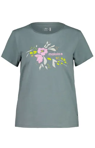 Maloja Women's OssiM. T-Shirt Gr M grau/türkis - Hochwertiges T-Shirt aus fair gehandelter Bio-Baumwolle, ideal für den Alltag. Farbe: Grau/Türkis; Größe: M. Entdecke weitere Maloja Angebote bei Bergfreunde.de!
