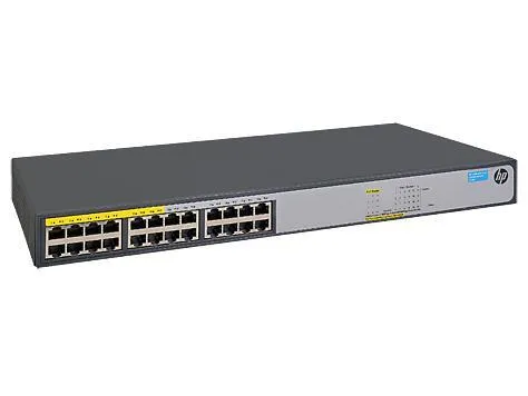 Aruba JH019A Switch - 24 Anschlüsse - unmanaged - Netzwerk-Switch mit 24 Ports, ideal für leistungsstarke Netzwerke. Unterstützt PoE+ und bietet eine robuste Leistung mit 8.192 MAC-Adressen.