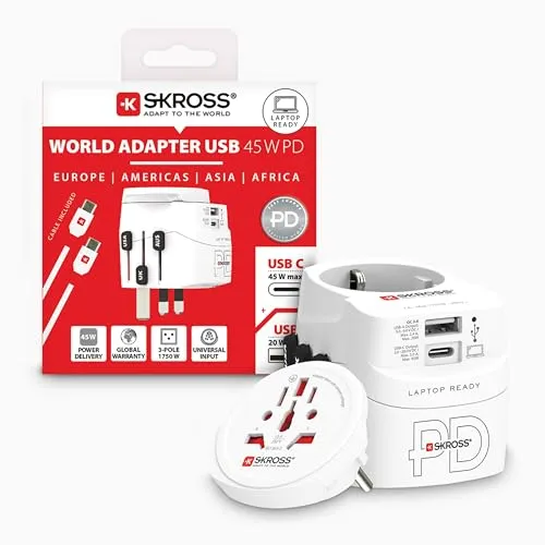 SKross PRO Light USB AC45PD World