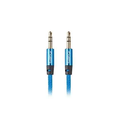 lanberg CA-MJMJ-10CU-0010-BL - Premium Cable Audio Mini Jack 3,5mm 3pin, 1m Blue