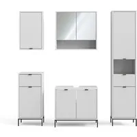 Vicco Badmöbel-Set Eliza Weiß 5 Teile