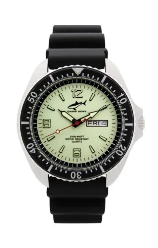 Chris Benz One Man CBO-N-SW-KB Elegante Herrenuhr Taucheruhr