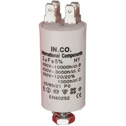 Faure - Ersatzteil - Kondensator 2 uf - - zanussi electrolux, arthur martin electrolux, zoppas, zanker