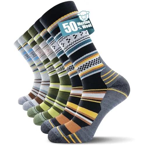 TANSTC Warme Merino Socken für Herren, 3 Paar