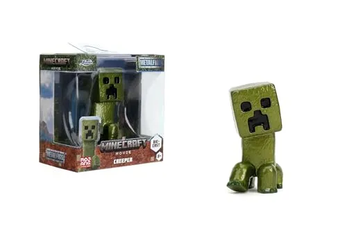 Jada Toys Minecraft Film-Figur (1 Stück) - 1 Sammelfigur aus Metall (Creeper) für Fans und Kinder ab 8 Jahre, 6,5 cm