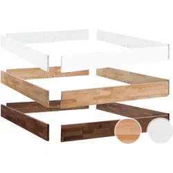 Hasena Fine-Line Bettrahmen Syma 18 180x200 cm in weiß von Hasena