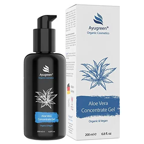 Aloe Vera Gel BIO 200ml, vegan, in Glasflasche