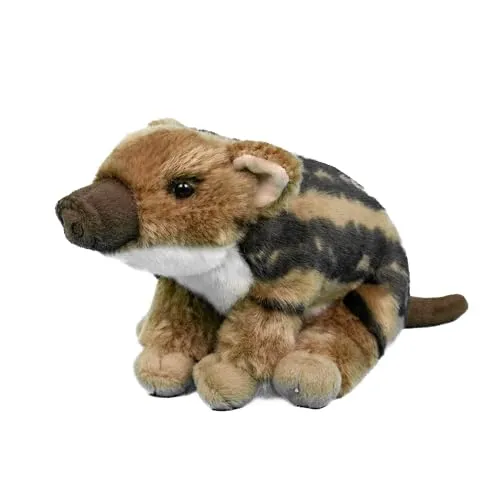 Teddys Rothenburg Kuscheltier Frischling sitzend braun/beige 20 cm Plüschwildschwein Plüschtier