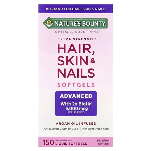 Nature's Bounty Optimal Solutions® für Haare, Haut und Nägel, 150 Weichkapseln