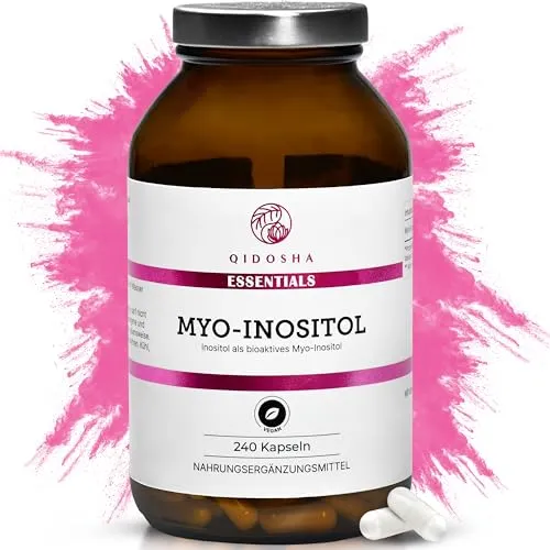 QIDOSHA® Myo-Inositol Kapseln hochdosiert 500mg, 240 Stk im Apothekerglas
