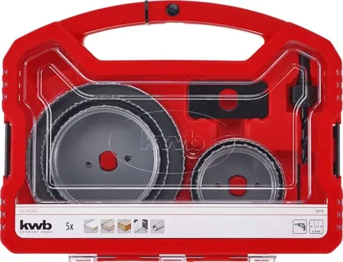 kwb 109178 Lochsägen-Set 8-teilig – Präzise Bohrungen für jedes Projekt