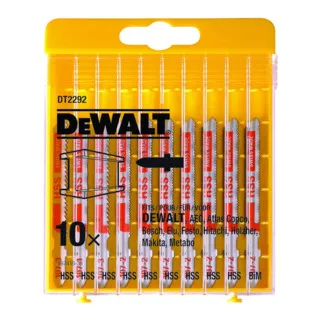 DEWALT 10tlg. HSS-Stichsägeblätter-Set DT2292-QZ