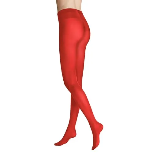 Hudson Damen Strumpfhosen Micro 50 semi-blickdicht 50 DEN bright red 0406 38-40