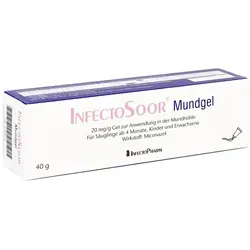 INFECTOSOOR Mundgel - Zahnpaste gegen Hefepilzinfektionen, effektiv bei Mundsoor mit 20 mg Miconazol für schnelle Linderung und angenehmen Geschmack.