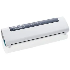 Leifheit Vakuumiergerät Vacu Power 100 - Vakuumierer für 8x längere Frische, ideal zum Sous-Vide-Garen und inkl. 10 Vakuumierbeuteln