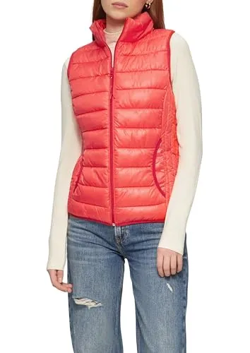 QS Steppweste mit Stehkragen rot M - Funktionsjacken, leichte Wattierung und taftgefüttert für optimalen Tragekomfort in der Übergangszeit.