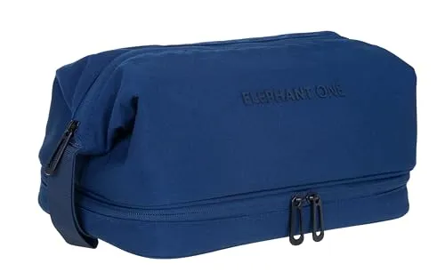 Kulturtasche Washbag groß Damen Herren Elephant One Large Kosmetiktasche Travel Reise Tasche Beautycase Kulturbeutel 5 L Bodenfach Innentaschen Badetasche 13113 Auswahl (Deep Ocean (blau))