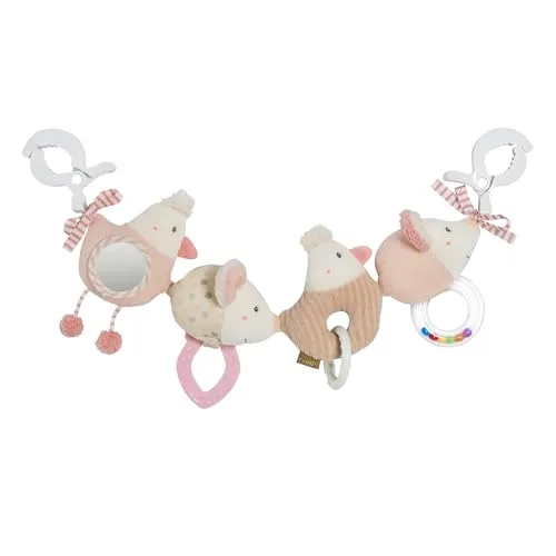 Fehn Kinderwagenkette feehnLAND – Mobile-Kette mit niedlichen Anhänger-Figuren zum flexiblen Aufhängen an Kinderwagen, Babyschale, Bettchen, Wiege, Spielbogen für Babys und Kleinkinder ab Geburt