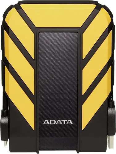 ADATA HD710P - Externe Festplatte 1TB, tragbar und stoßfest, USB 3.1, leuchtendes Gelb