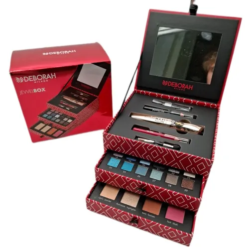 Deborah Milano Geschenkset für Damen – Make-Up Jewel Box mit Mascara-Set