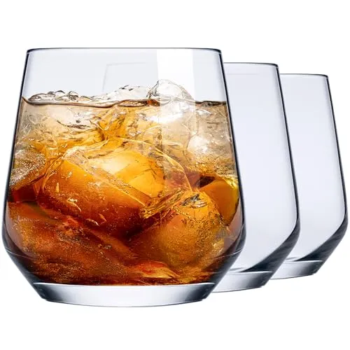 KONZEPT Gläser Set 12 teilig, 310 ml kleine Saftgläser, ideal als Trinkgläser, Wassergläser, Whiskygläser, universal und spülmaschinenfest