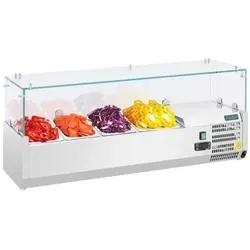 Polar Serie G Aufsatzkühlvitrine für 3x GN1/3 + 1x GN1/2 von Polar