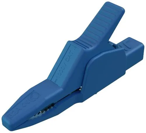 Hirschmann Test & Measurement AK 2 B 2540 I bl Sicherheits-Abgreifklemme Steckanschluss 4mm CAT II 1000V Blau