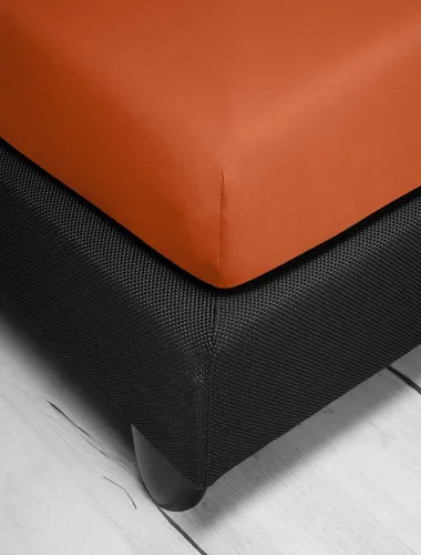 Irisette Spannbettlaken Jupiter 8, Mako-Jersey in orange von Irisette