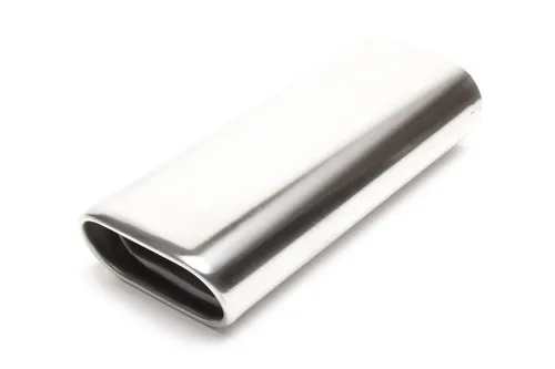 TA TECHNIX ENDROHR AUSPUFFBLENDE EDELSTAHL UNIVERSAL 70x140mm FLACH OVAL