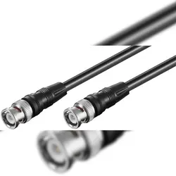 Goobay 50089 Verbindungskabel BNC (RG58), geschirmt, 3 m, Schwarz - BNC-Stecker > BNC-Stecker