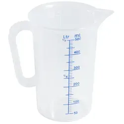 Contacto Messbecher, transparent 0,5 l